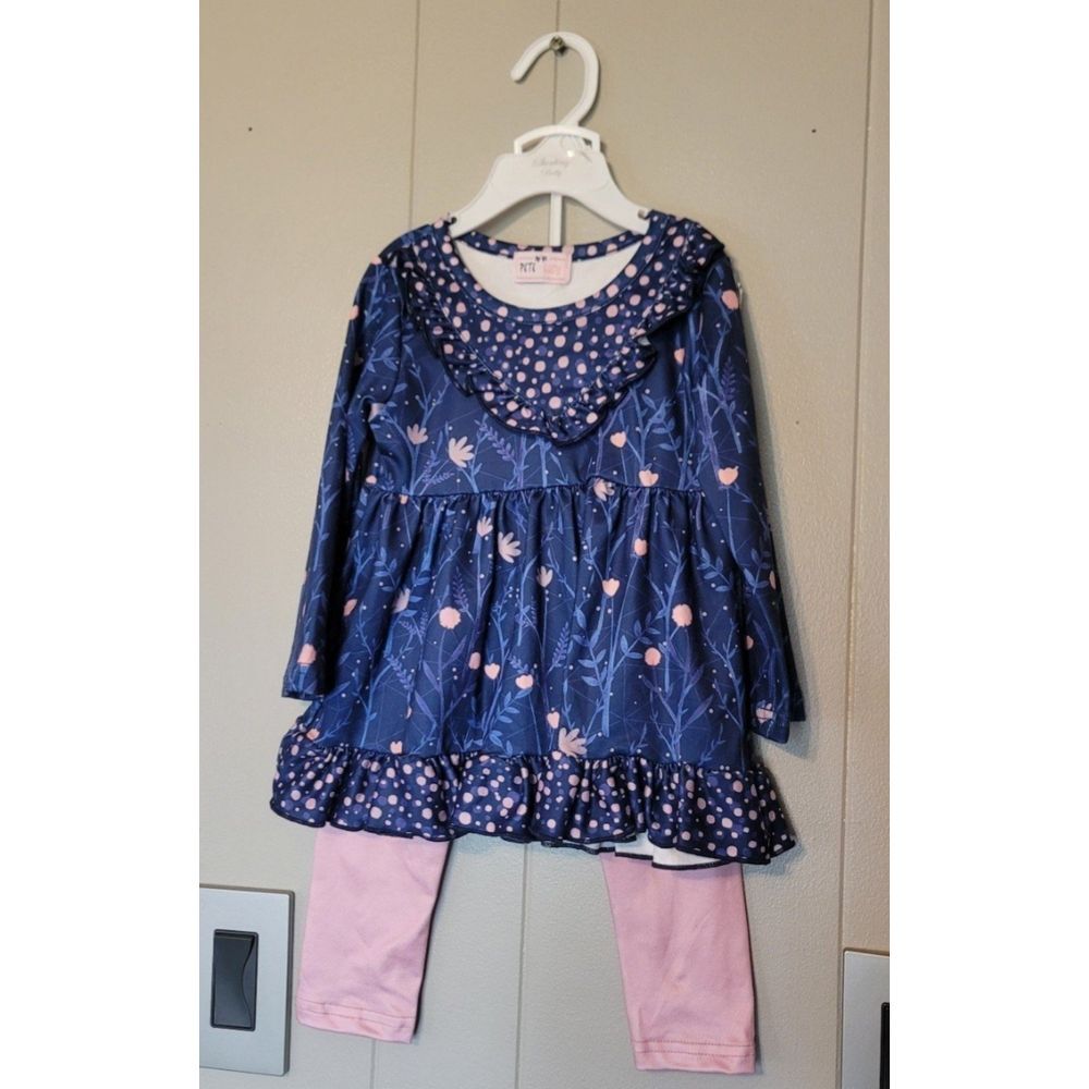 Pete and Lucy Midnight Blooms Pant Set 2T (INV-175)